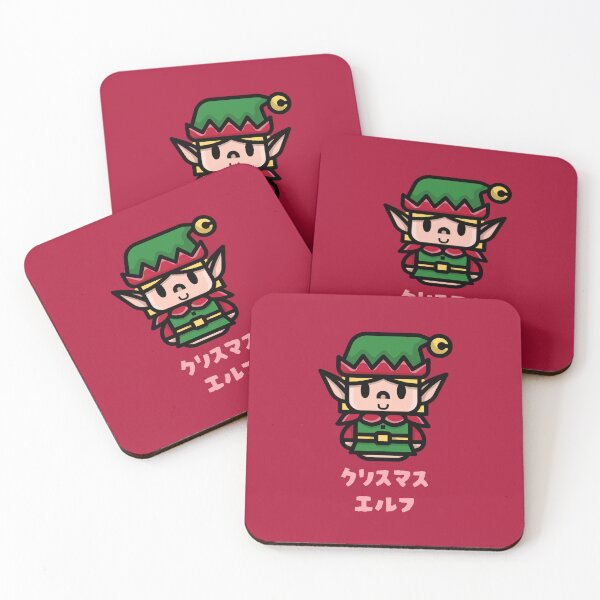 Item preview, Christmas Elf Girl Japanese Red Version designed and sold by DJCartoonDesigns.