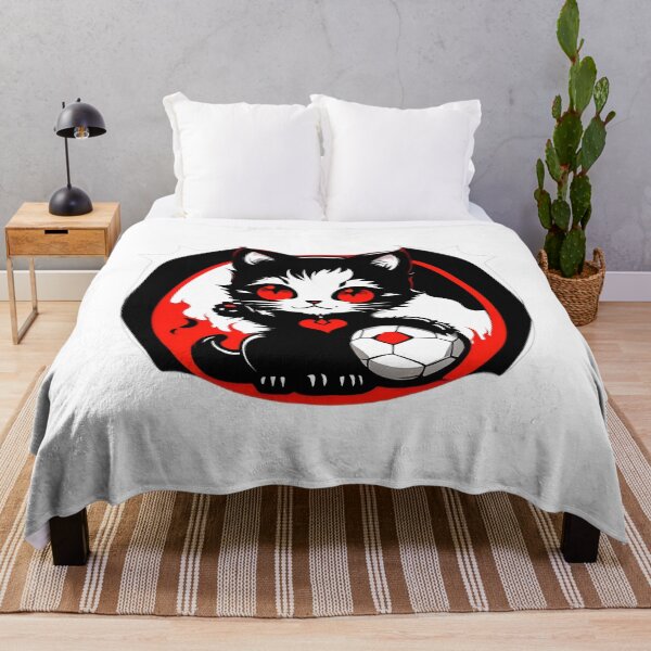 Item preview, Black Cat Holding Soccer Ball designed and sold by For-Cat Studio.