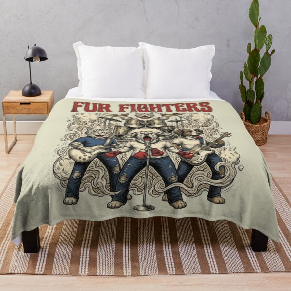 Item preview, Fur Fighters Dog Band Funny Alt Rock Dog Vintage Alt Rock Gift Dog Lover Music Lover Gift designed and sold by FurRealStudioCo.