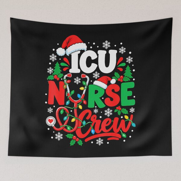 Item preview, ICU Nurse Crew Christmas designed and sold by BNEEN-art.