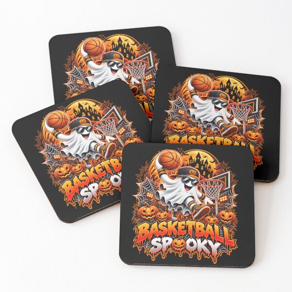 Item preview, Basketball Spooky Halloween Ghost Slam Dunk designed and sold by PolgaCraft.