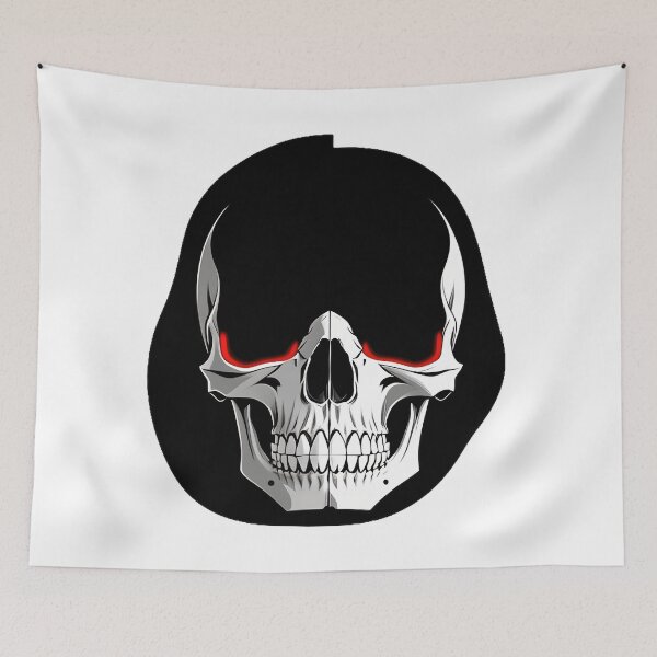 Item preview, Glitching Cyber Gothic Red-Eye Skull designed and sold by For-Cat Studio.