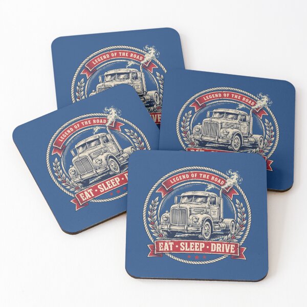 Item preview,      Legend Of The Road Highway King 6400 Eat Sleep Drive Vintage Badge kierowca tira  designed and sold by WarriorVision.