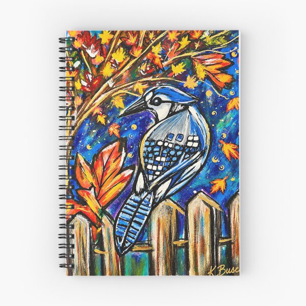 Item preview, A blue jay in the maple leafs  designed and sold by Soulfeast-Art by Kathleen Busch .