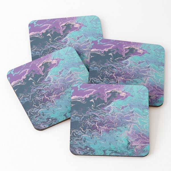 Item preview, Turquoise Violet Fluid — Lugo Sunset Visions designed and sold by Lugo Sunset Visions.
