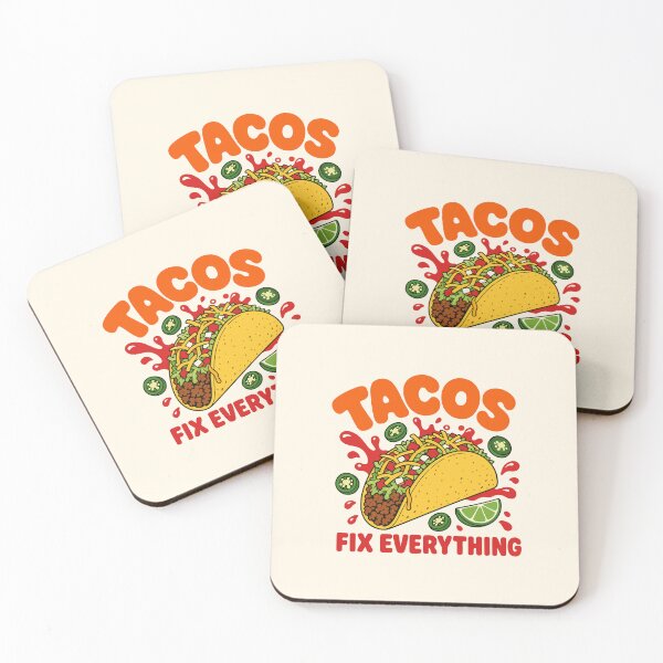 Item preview, Tacos Fix Everything Spicy Foodie Illustration designed and sold by fadilow.