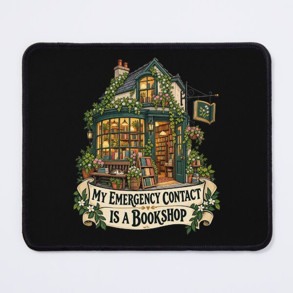 Item preview, Bibliophile - My Emergency Contact Is A Bookshop designed and sold by Good Mood Foundry.