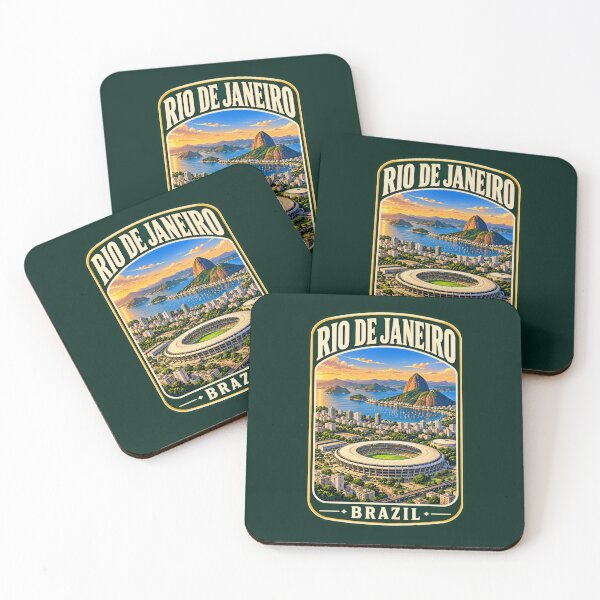 Item preview, Rio de Janeiro Brazil Football Stadium Vintage designed and sold by Travel Souvenirs 30.