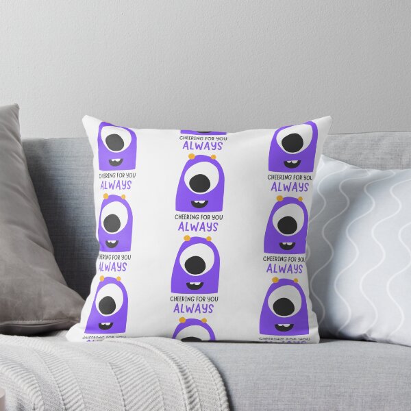 Item preview, Cheering for You Always Cute Purple Monster designed and sold by Artsy-Ritzy.