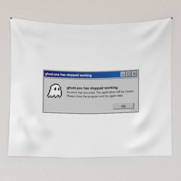 Item preview, ghost.exe has stopped working - Retro Windows 98 Error RWD ZFZ designed and sold by RwdStore1.