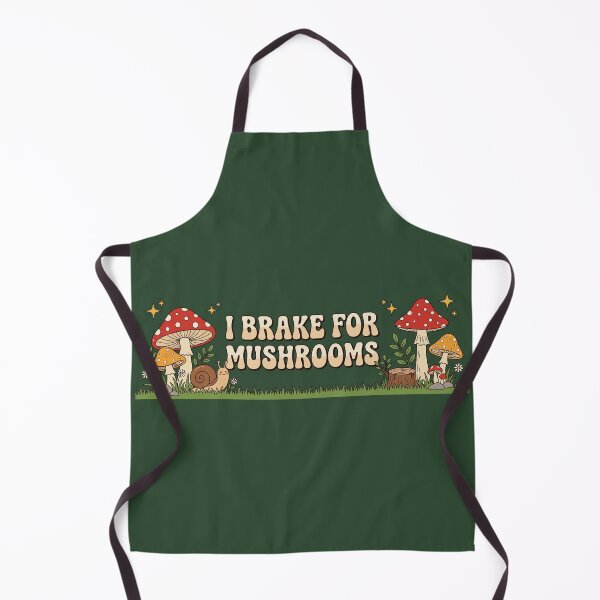 Item preview, I Brake for Mushrooms Funny Bumper, Foraging Car designed and sold by SULALA-cats.