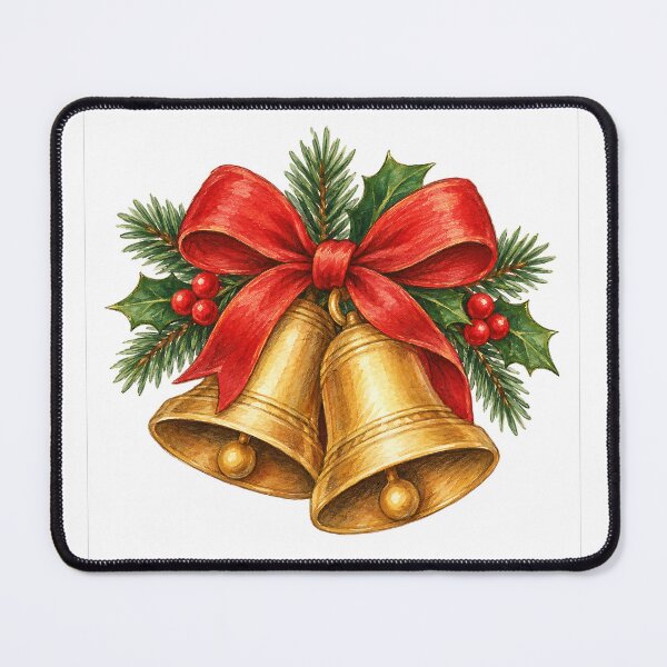 Item preview, Merry Christmas Christmas bell designed and sold by RobertMartinArt.