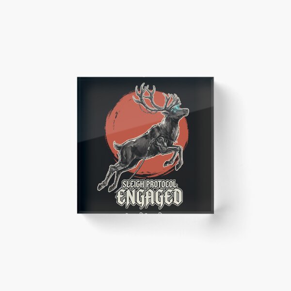 Item preview, Reindeer Sleigh Protocol Engaged Cyberpunk Mech Christmas Deer designed and sold by Osmose-Studio.