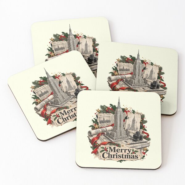 Item preview, Empire State celebrates Christmas on newspaper clippings designed and sold by TaruHonu.