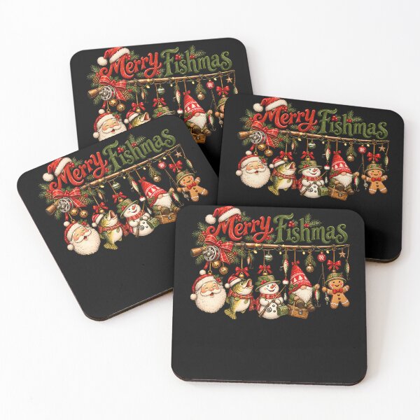 Item preview, Merry Fishmas Christmas Fishing designed and sold by ISTI-KIU-hu.