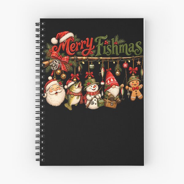 Item preview, Merry Fishmas Christmas Fishing designed and sold by ISTI-KIU-hu.