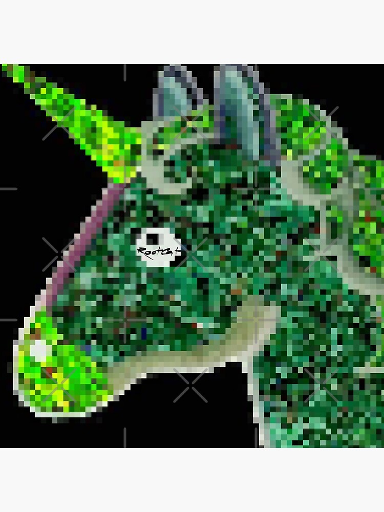 Green RootCat's Unicorn II by Grimm-Land