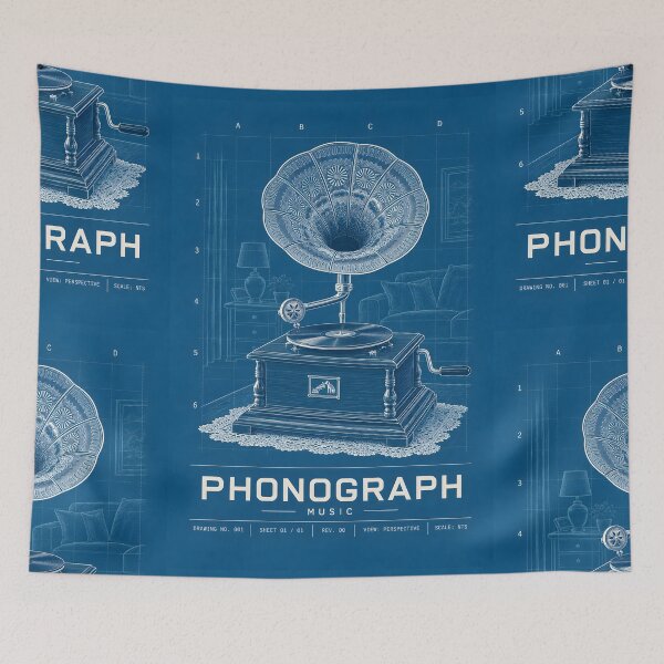 Item preview, Phonograph Blueprint designed and sold by Durro.