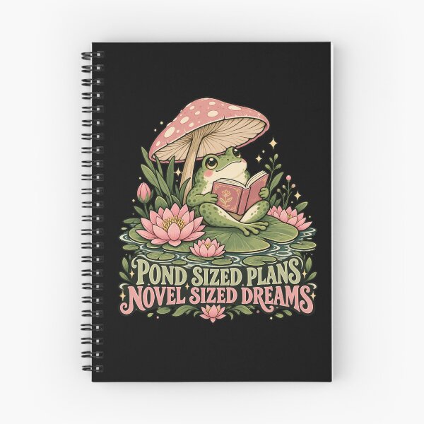 Item preview, Bookish Frog - Pond Sized Plans Novel Sized Dreams designed and sold by Good Mood Foundry.