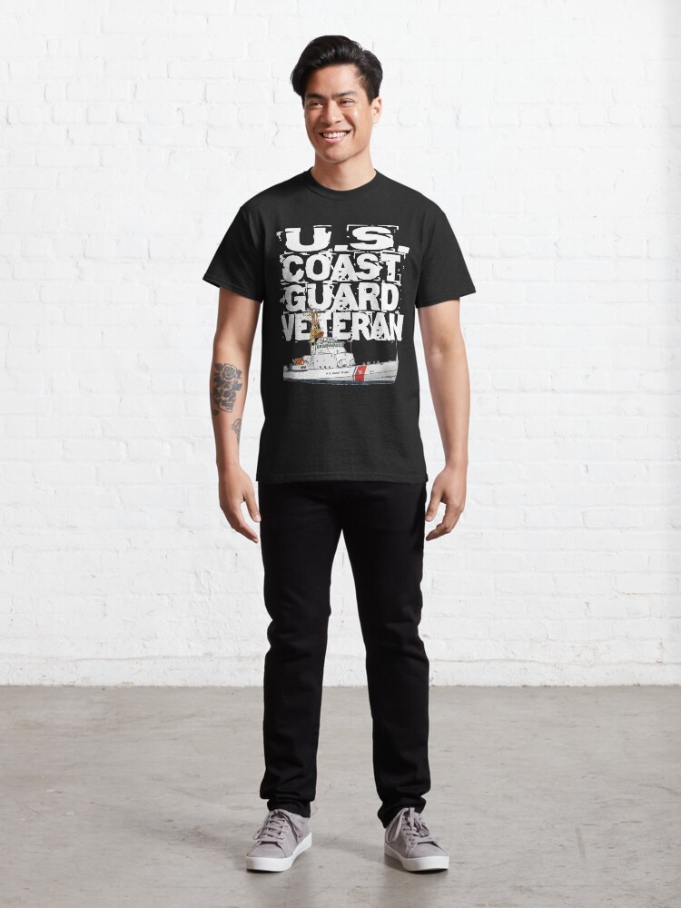 Alternate view of US Coast Guard Veteran Design by MbrancoDesigns Classic T-Shirt