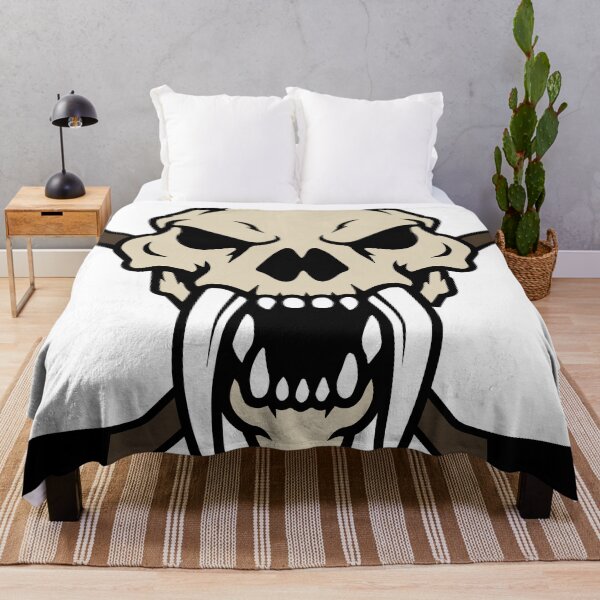Item preview, Saber Tooth Tiger Hockey Skull designed and sold by ZamboniZingers.