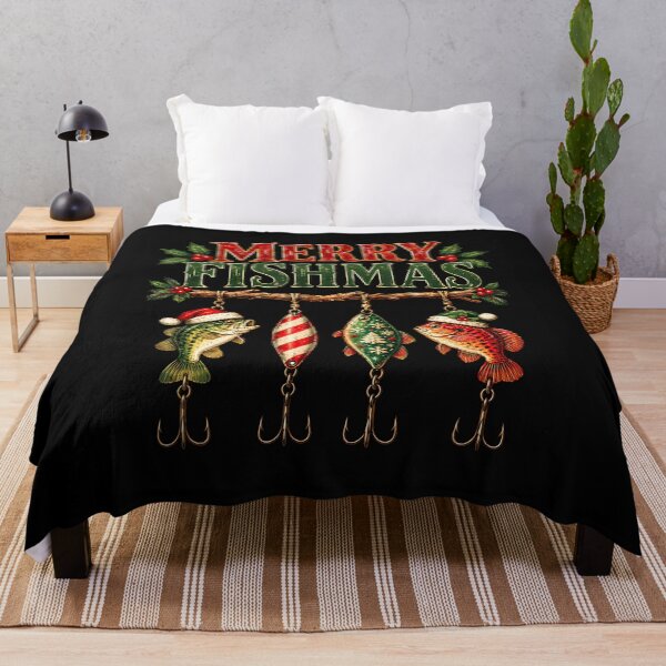 Item preview, Merry Fishmas Fishing Christmas designed and sold by ISTI-KIU-hu.