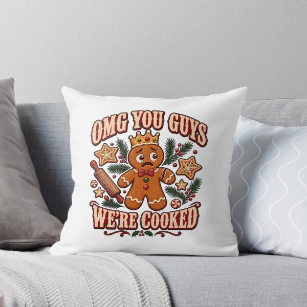 Item preview, OMG You Guys We're Cooked Funny Christmas Gingerbread Cookie  designed and sold by LuveraxArt.
