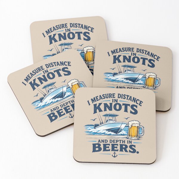 Item preview, I Measure Distance In Knots And Depth In Beers - Funny Boating Design designed and sold by FineImpressions.