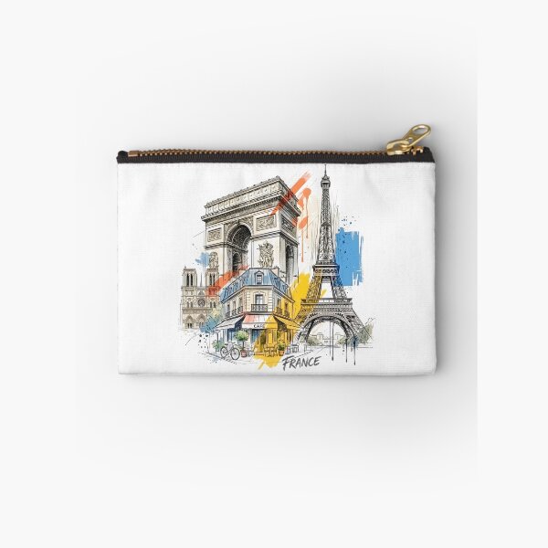Item preview, Paris in Color: Eiffel Tower and Arc de Triomphe designed and sold by EdwinkOne.