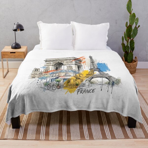 Item preview, Paris in Color: Eiffel Tower and Arc de Triomphe designed and sold by EdwinkOne.