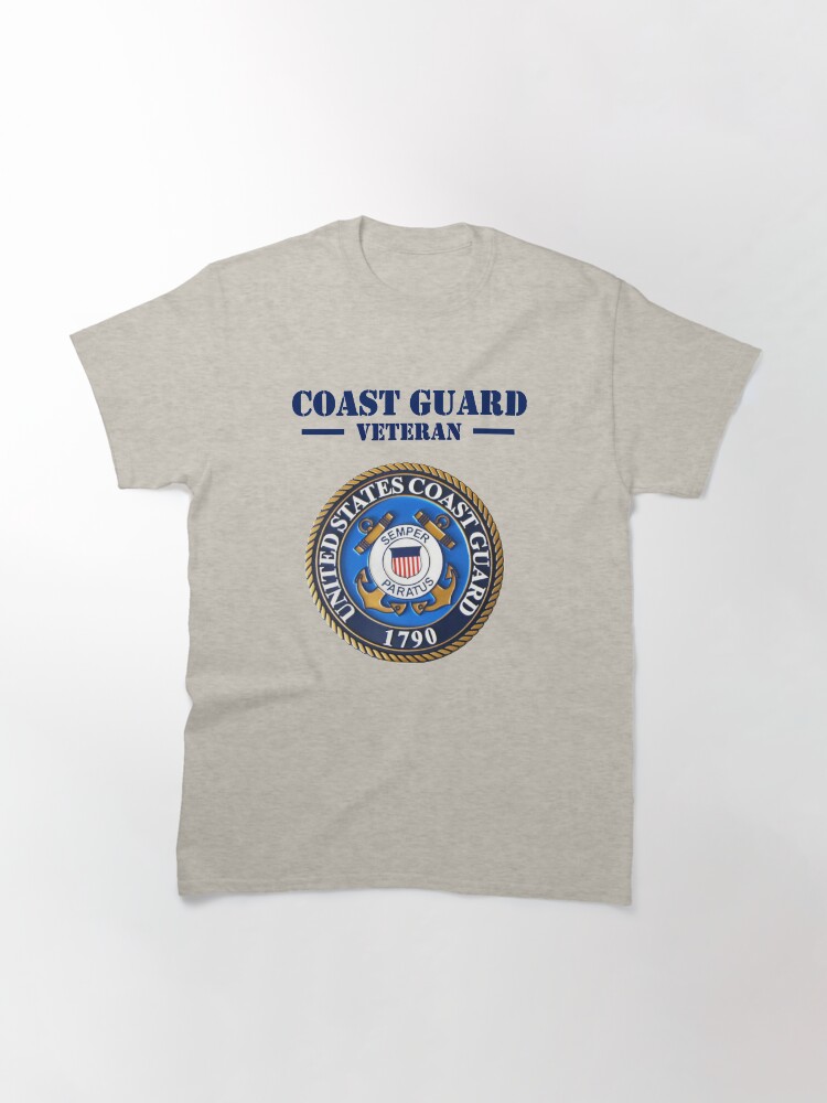 Thumbnail 3 of 7, Classic T-Shirt, Coast Guard Veteran Design by MbrancoDesigns designed and sold by Mbranco.