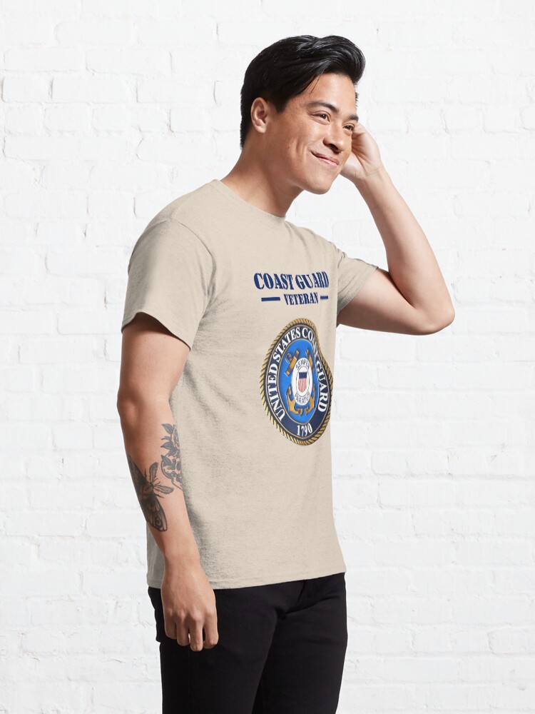 Thumbnail 5 of 7, Classic T-Shirt, Coast Guard Veteran Design by MbrancoDesigns designed and sold by Michael Branco.