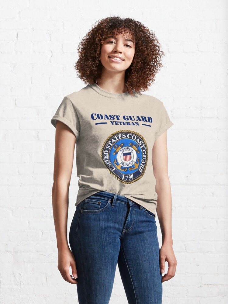 Alternate view of Coast Guard Veteran Design by MbrancoDesigns Classic T-Shirt
