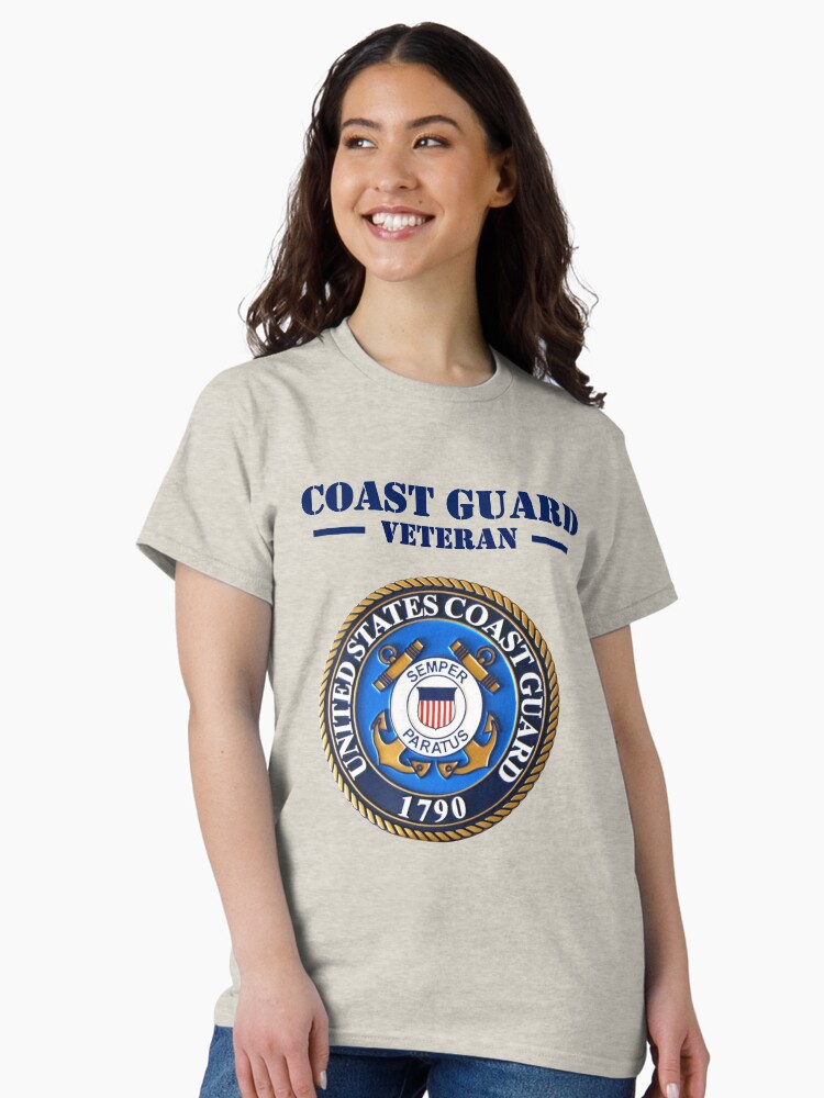 Thumbnail 2 of 7, Classic T-Shirt, Coast Guard Veteran Design by MbrancoDesigns designed and sold by Mbranco.