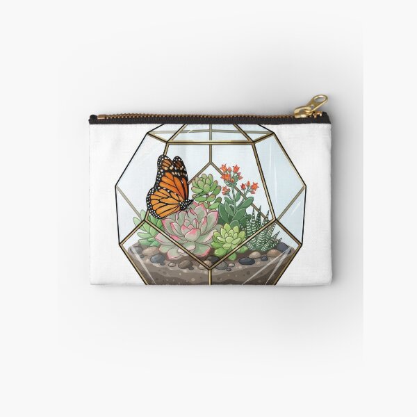 Item preview, Geometric Terrarium with Monarch Butterfly Illustration designed and sold by Rahat3344.