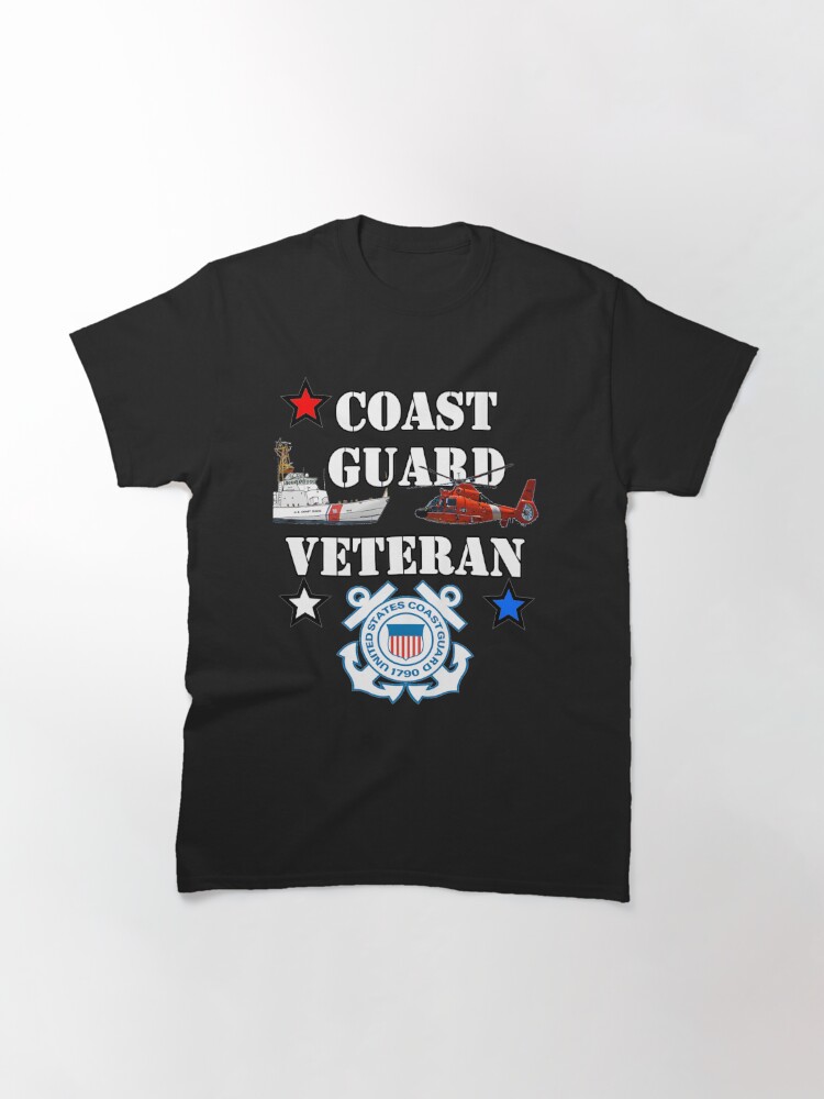 Thumbnail 2 of 7, Classic T-Shirt, Coast Guard Veteran Design by MbrancoDesigns designed and sold by Michael Branco.