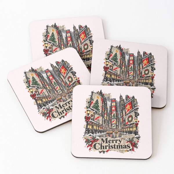 Item preview, Times Square celebrates Christmas amidst signs and snow designed and sold by TaruHonu.