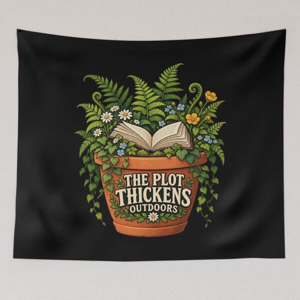 Item preview, Garden Reader - The Plot Thickens Outdoors designed and sold by Good Mood Foundry.