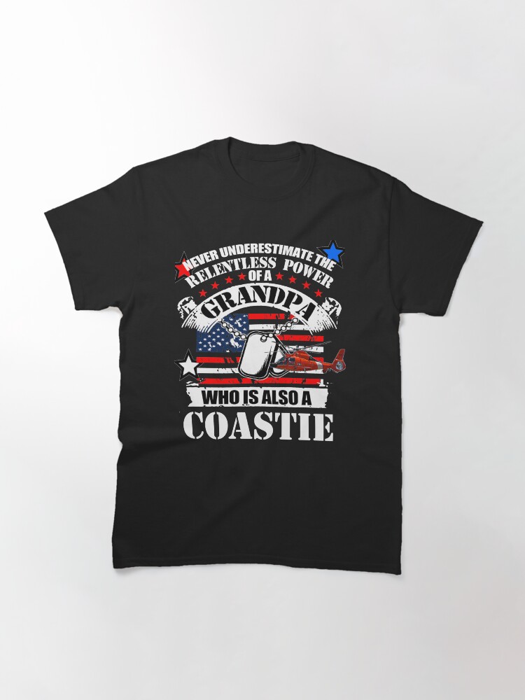 Thumbnail 3 of 7, Classic T-Shirt, Grandpa Coastie by MbrancoDesigns designed and sold by Mbranco.