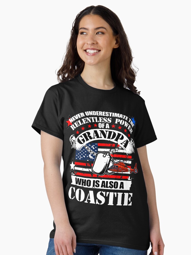 Thumbnail 2 of 7, Classic T-Shirt, Grandpa Coastie by MbrancoDesigns designed and sold by Mbranco.