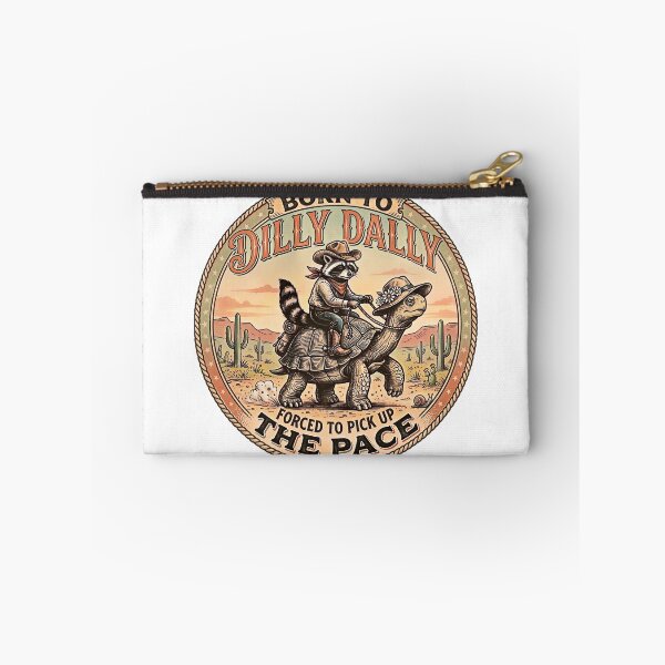 Item preview, Born To Dilly Dally Forced To Pick Up The Pace Funny Retro Humor Art designed and sold by fben-design.