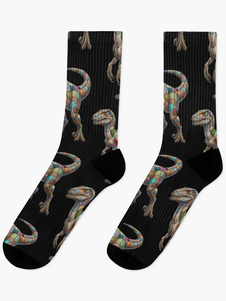 Thumbnail 1 of 5, Socks, dinosaur designed and sold by ReneMM.