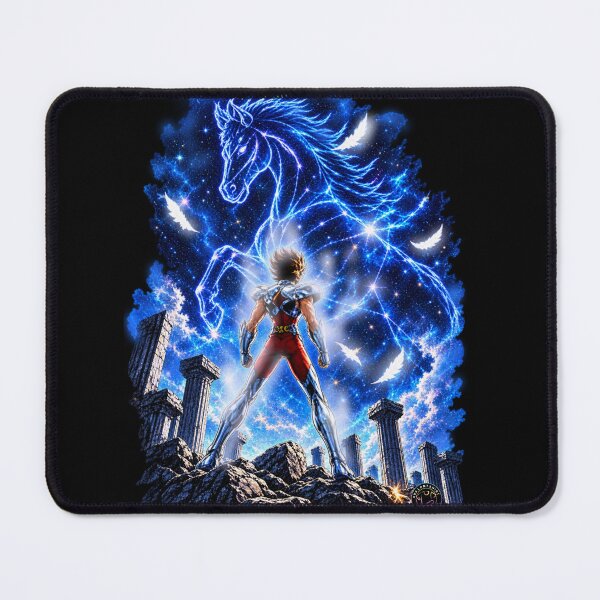 Item preview, Saint Seiya Pegasus Seiya Anime Art – Cosmic Pegasus Constellation Warrior designed and sold by AvalonTshirts.
