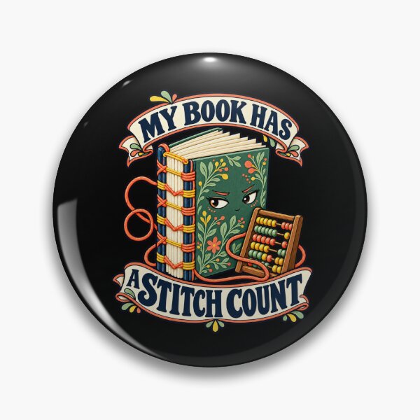 Item preview, My Book Has a Stitch Count designed and sold by Winakuart.