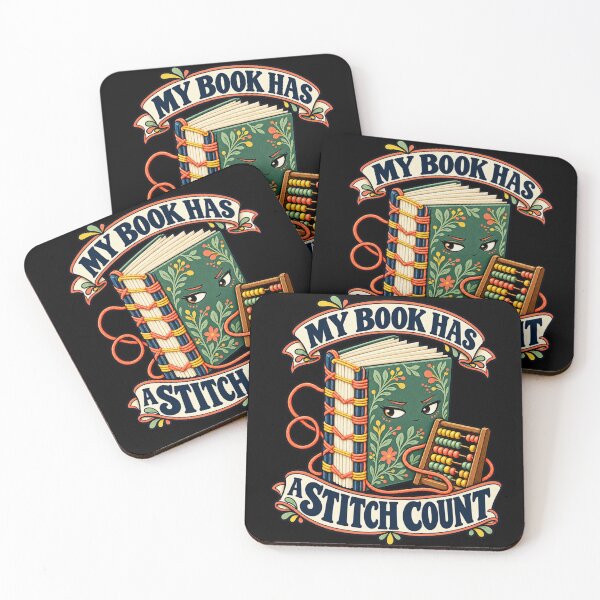 Item preview, My Book Has a Stitch Count designed and sold by Winakuart.