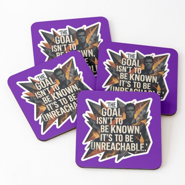 Item preview, The Goal Isn't To Be Known - Unreachable Mindset Quote Sticker designed and sold by Nicolae-SCROCIOB-Shop.