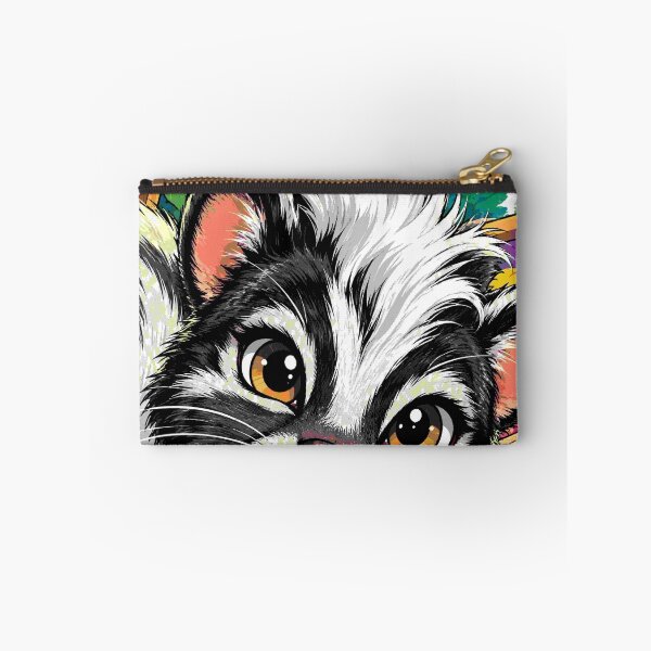 Item preview, Skunk Selfie Cute Animal Paw Happy Wildlife Art Hamou-Studio designed and sold by Neon Bones Studio.