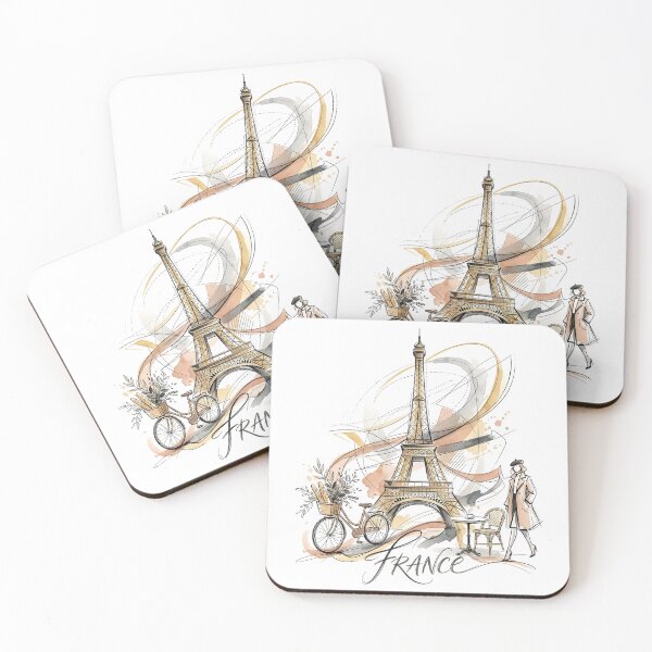 Item preview, Paris Sketch: Eiffel Tower and French Elegance designed and sold by EdwinkOne.
