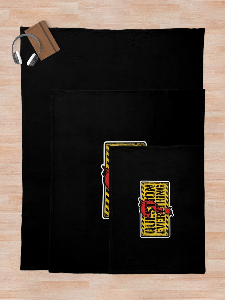 Thumbnail 5 of 6, Throw Blanket, Question Everything designed and sold by Monem-RASH.