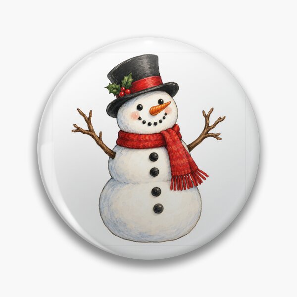 Item preview, Merry Christmas snowman designed and sold by RobertMartinArt.